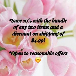 Save 10% when you bundle two (2) or more items.